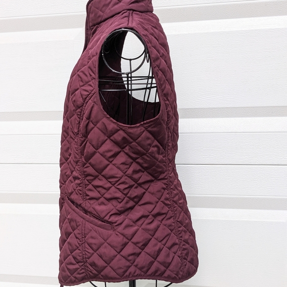 Van Hausen Burgundy Quilted Vest XS - Picture 4 of 4